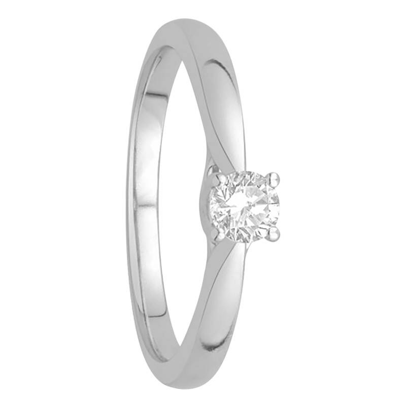 925/1000 Platinum 0.20 ct Diamond Solitaire Ring, 1.85 mm Width - Alliantine