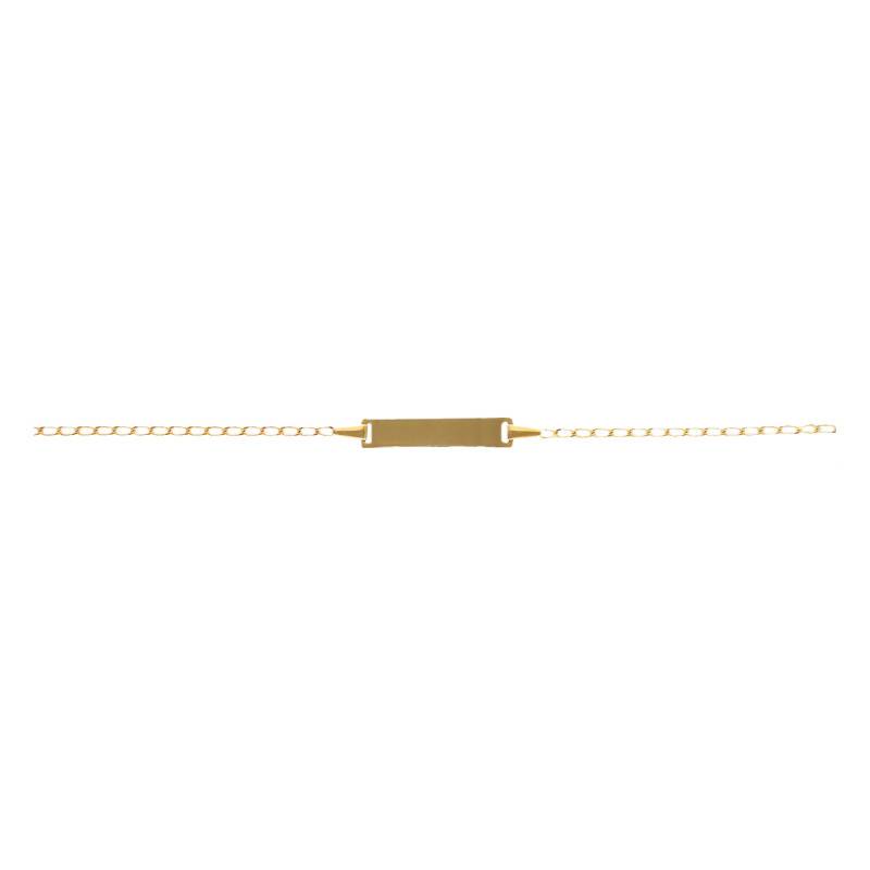 Gourmette Bracelet Plaqué Or - Modèle Belle - Occasion - Bijou Délicat