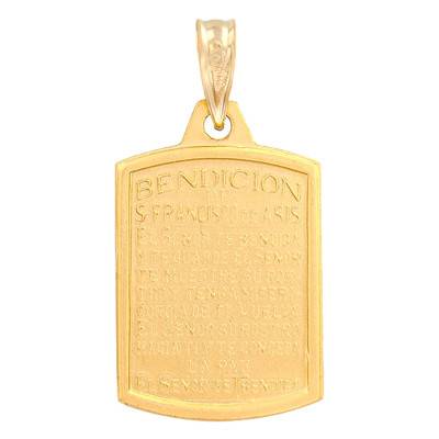 Médaille Saint François Or Jaune 750 - Lumiosa