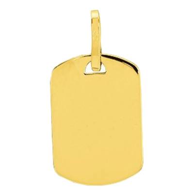 Yellow Gold 375 or 750 Engravable Barrel Pendant - Emanessence