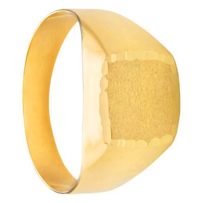 Chevalière Carrée 10 x 10 mm en Or Jaune 375 - Imperium