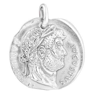 Médaille Augustus Ronde Argent, Diamètre 18 mm - Emanessence