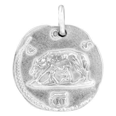 Médaille Augustus Ronde Argent, Diamètre 18 mm - Emanessence