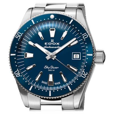 Montre Skydiver 38 Date Automatic Bleue 80131 3NM BUIN - Edox