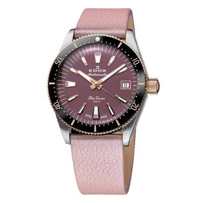 Watch Skydiver 38 Date Automatic Special Edition With Additional Strap 80131-357RNRC-VIO - Edox