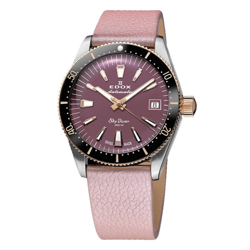 Watch Skydiver 38 Date Automatic Special Edition With Additional Strap 80131-357RNRC-VIO - Edox