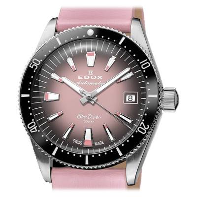 Montre Skydiver 38 Date Automatic Special Edition With Additional Strap 80131 3NC NDRO - Edox