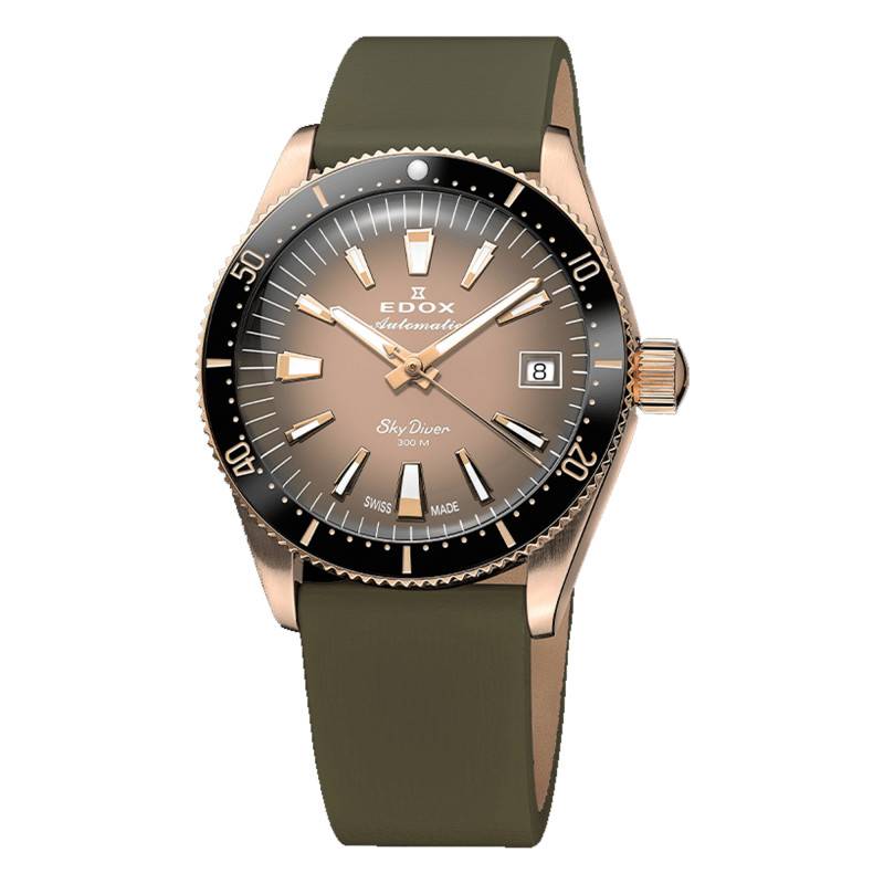 Watch Skydiver 38 Date Automatic Special Edition With Additional Strap 80131-37RNC-VDBEI - Edox