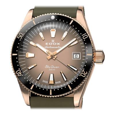 Montre Skydiver 38 Date Automatic Special Edition With Additional Strap 80131 37RNC VDBEI - Edox