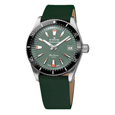 Automatic Special Edition Skydiver 38 Date Watch With Additional Strap 80131-3NC-VI - Edox