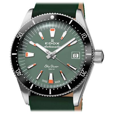 Automatic Special Edition Skydiver 38 Date Watch With Additional Strap 80131-3NC-VI - Edox