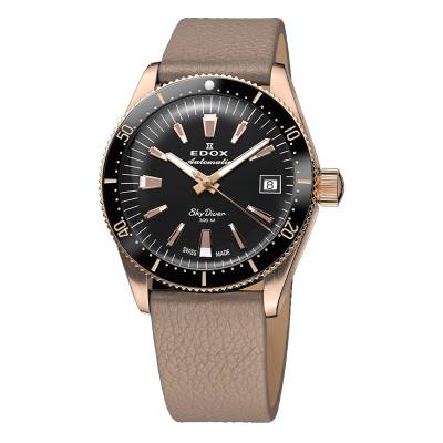 Montre Skydiver 38 Date Automatic Special Edition With Additional Strap 80131 37RNC NI - Edox