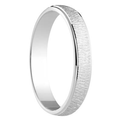 Silver Semi-Domed Standard Wedding Ring Bazan, Width 3,50 mm - Amore