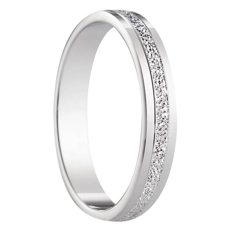 750/1000 White Gold Standard Trillos Wedding Ring - Amore