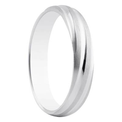 Silver Standard Half Eternity Band Cachopo, 4 mm Wide - Amore
