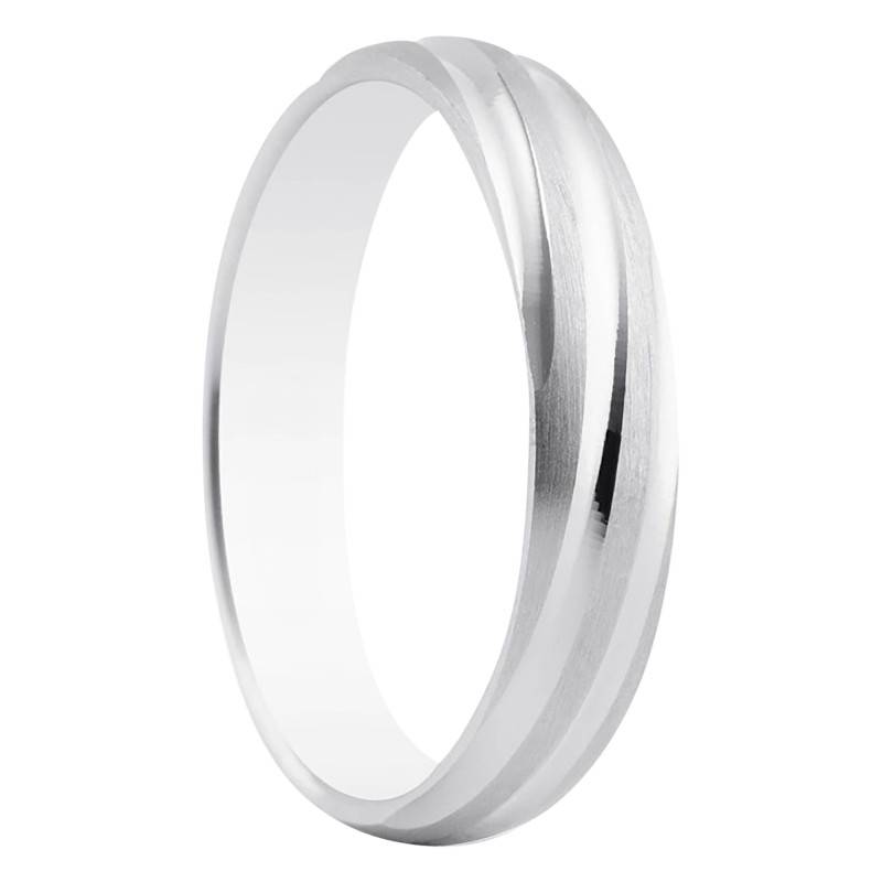 Silver Standard Half Eternity Band Cachopo, 4 mm Wide - Amore