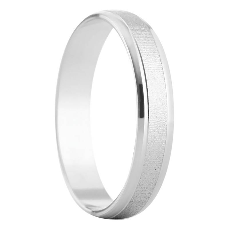 925 Silver Half-Dome Standard Cebollas Stacked Wedding Ring, Width 4 mm - Amore