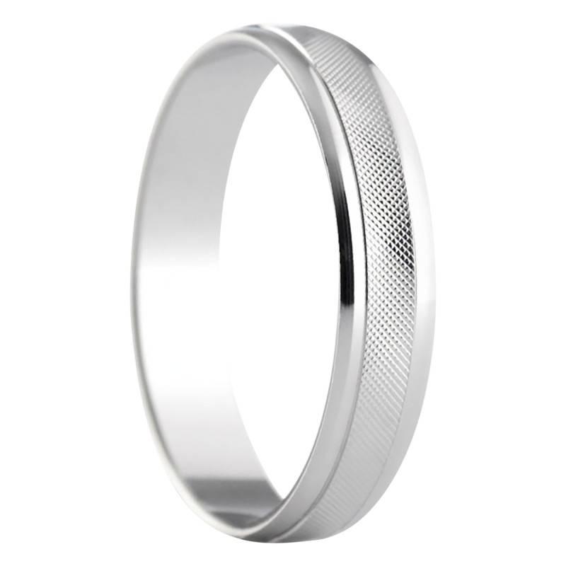 925 Silver Standard Concave Wedding Ring Reguera - Amore