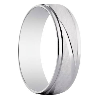 Castra Standard Ribbon Silver 925 Wedding Ring, Width 5.50 mm - Amore
