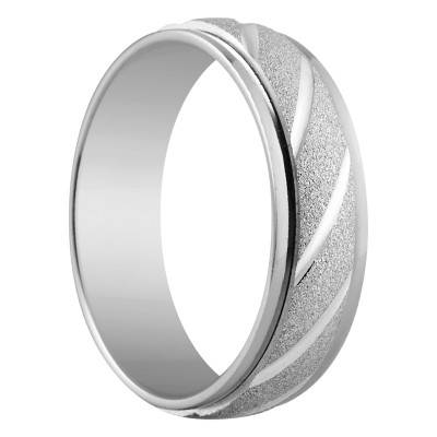 Baraona Standard Half-Domed 925/1000 Silver Wedding Ring, 6 mm Width - Amore