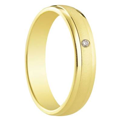 Alliance Bilbao en Or Jaune 375 & Diamant - Amore