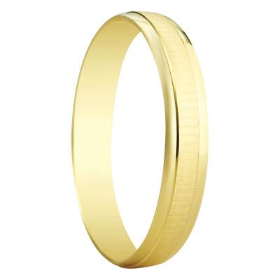 375 Yellow Gold Standard Half-Dome Escalona Wedding Ring - Amore
