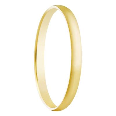 375 Yellow Gold Madrid Standard Half-Dome Wedding Ring, Width 2 mm - Amore