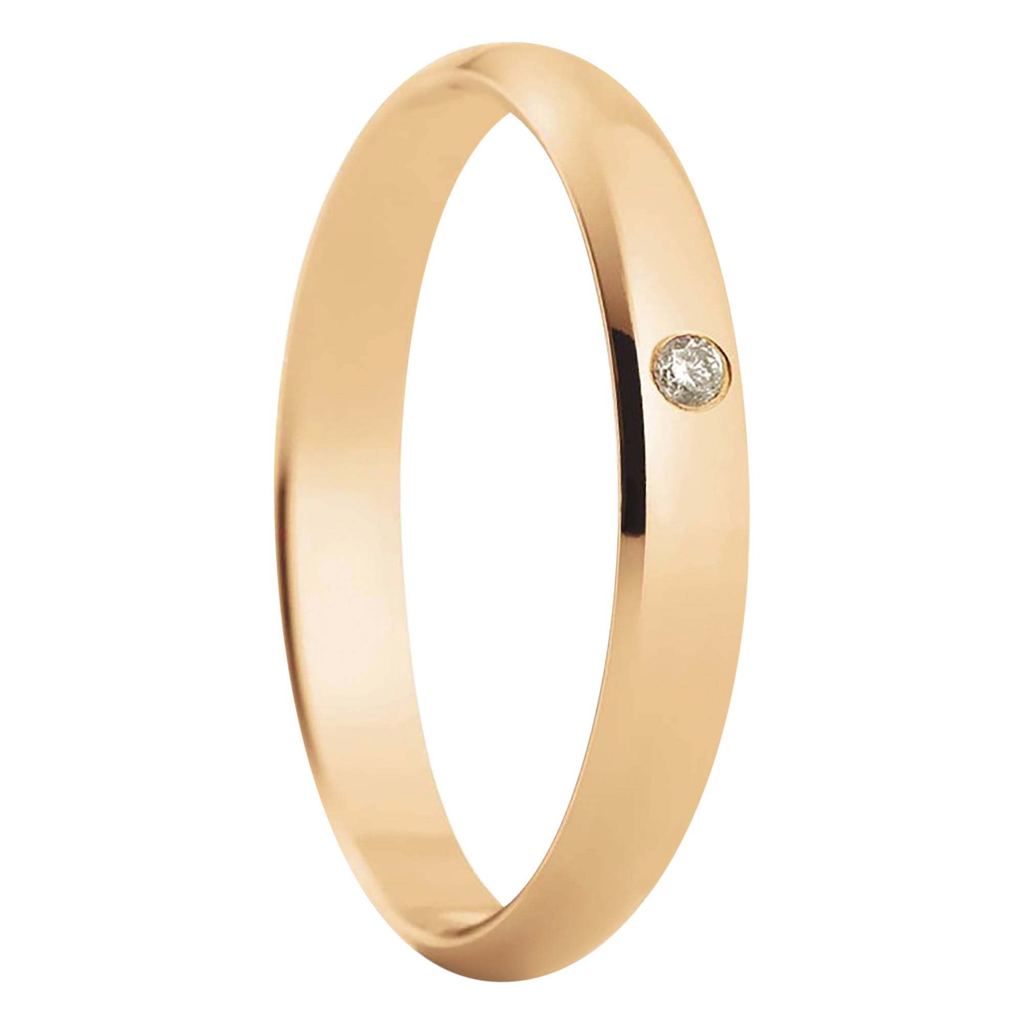 Alliance Madrid Or Rose 750 Diamant 0,02 ct, mm Amore Ocarat