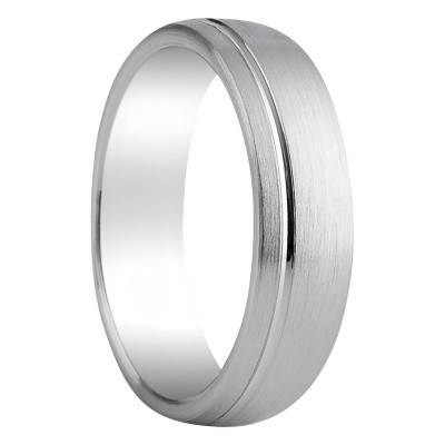 Alliance Demi-Bombée Confort Getafe en Argent 925, Largeur 5,50 mm - Amore
