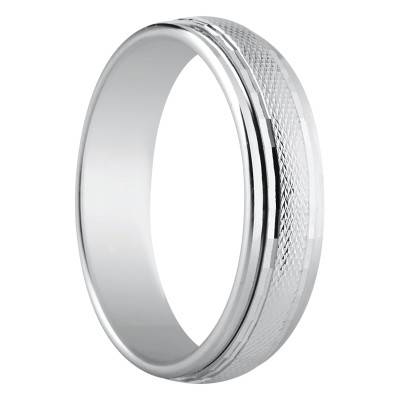 Alliance Demi-Bombée Standard Murcie en Argent 925, Largeur 5 mm - Amore