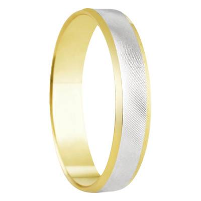 Alliance Concave Standard Cordoue en 2 Ors 750, Largeur 4 mm - Amore