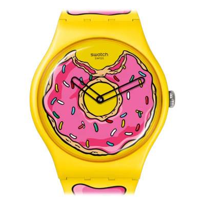 Swatch x The Simpsons Seconds of Sweetness Watch SO29Z134 - Swatch