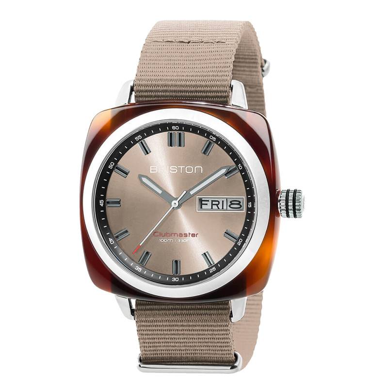 Briston Clubmaster Sport Brown Cellulose Acetate Watch 23342.SA.TS.30.NT - Briston