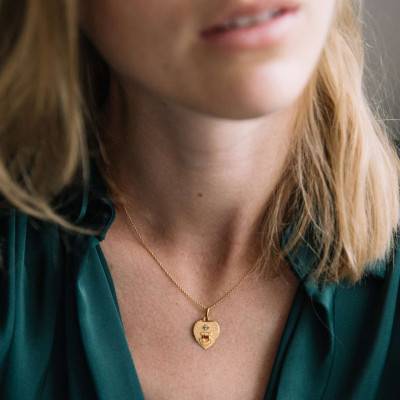 Médaille d'Amour L'Audacieuse avec Rubis, Or Jaune 750 - Augis