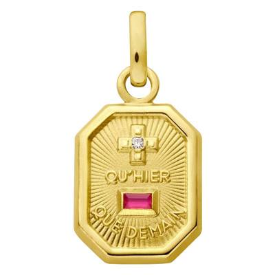 Médaille d'Amour L'Exclusive & Rubis, Or Jaune 750 - Augis