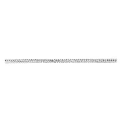 Bracelet Maille Fantaisie en Argent 925 Rhodié, Longueur 18 cm - Manillon