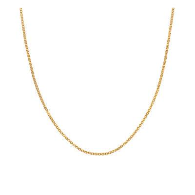 750 Yellow Gold Bismarck Chain, Length 40 cm - Manillon