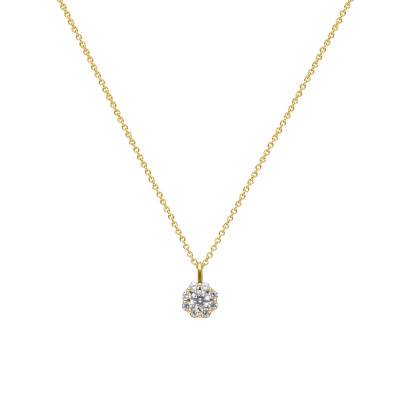 Collier Illusions Diamants 0,40 ct GSI2 et Or Jaune 750, Longueur 40 cm - Diamond Lady