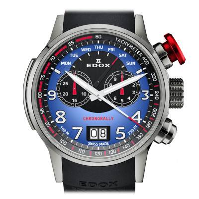 Montre Chronorally Limited Edition 38001-TINR-BUDN - Edox