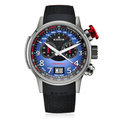 Montre Chronorally Limited Edition 38001-TINR-BUDN - Edox