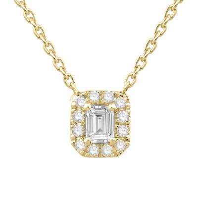 Pendentif Perle De Culture Et Diamant 0.01 ct Or Jaune 750 - Ocarat