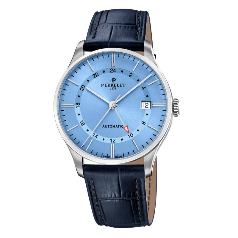 Ice Blue Weekend GMT Watch A1304/A - Perrelet