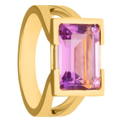 Bague Oméga Améthyste & Or Jaune 750 - Les Valentines