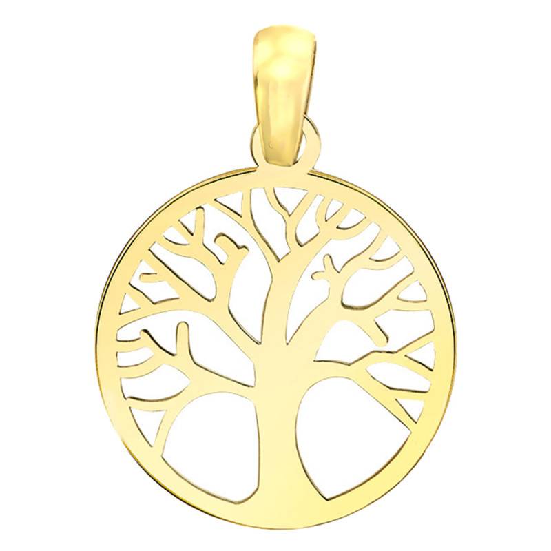Yellow Gold Tree of Life Pendant - Vandona