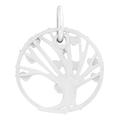 Pendentif Arbre de Vie & Coeurs en Argent - Emanessence