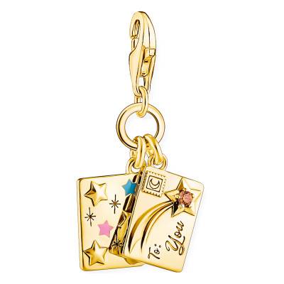 Pendentif Charmista As we Enjoy Make a Wish en Plaqué Or Jaune - 2065-414-7 - Thomas Sabo