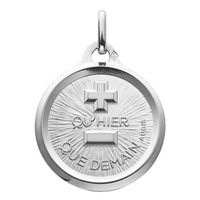 Médaille d'Amour L'Originale Or Blanc 750, Diamètre 18 mm - Augis