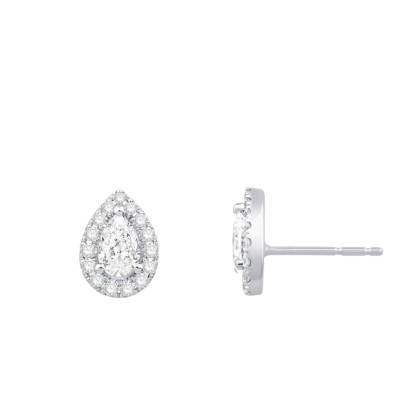 Puces d'oreilles Diamants Coussins 0,50 ct, Or 750 - Divine - Ocarat