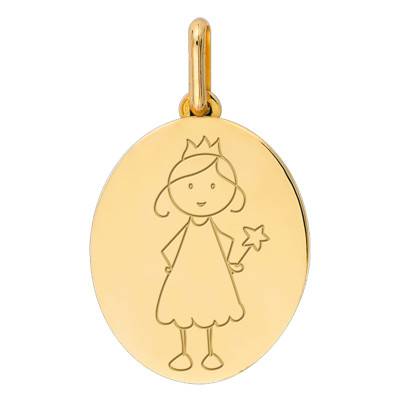 Médaille Ma Fée Or Jaune - Lucas Lucor
