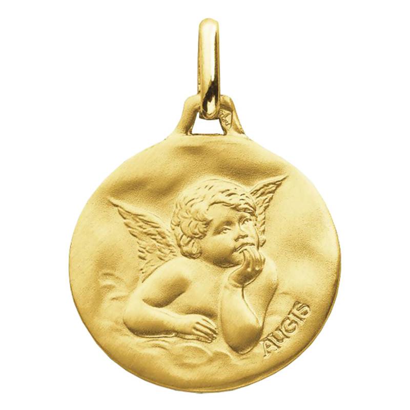 Raphael Angel Medal Yellow Gold 750/1000, Diameter 16 mm to 20 mm - Augis